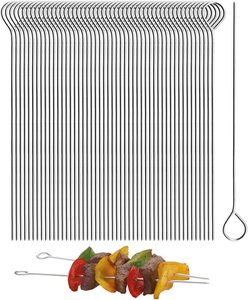 Brochettes de barbecue en acier inoxydable très vendues – Outil de barbecue extérieur résistant à la chaleur et écologique - Product Image 1