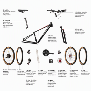 Vélo VTT Adulte d'Usine 24 Vitesses, Frein à Disque, Jantes en Acier et Alliage d'Aluminium, 27,5 Pouces - Product Image 3