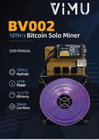 Machine de minage Bitcoin à haute efficacité avec puce BV002 BM1373, 5T 10TH/s SHA256, machine de minage ASIC solo, équipement de minage crypto