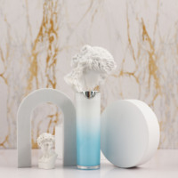 Produits promotionnels : Flacon cosmétique exquis à pompe à vide, flacon cosmétique personnalisé en acrylique, flacon cosmétique sans air à épaule plate