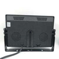 Écran de voiture TFT LCD 9 pouces à écran quadruple AHD 1080P 4CH avec fente pour carte SD, DVR intégré pour tracteur, camion, bus