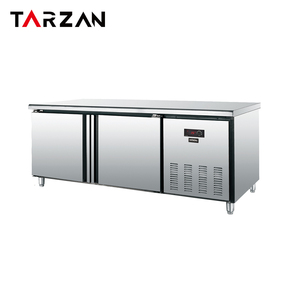 Congélateur vertical commercial 4 portes en acier inoxydable 1000L cuisine congélateur vertical réfrigéré mécaniquement hôtels restaurants - Product Image 5