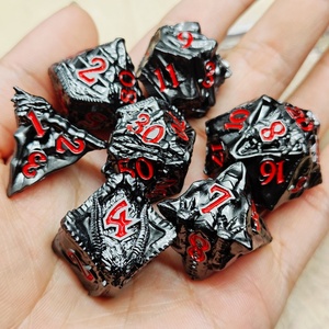MINI PLANET Jeu de <span class=keywords><strong>d</strong></span>és Dragon en alliage de zinc, polyédrique, écologique, durable, 7 pièces pour jeux de rôle sur table (TRPG/<span class=keywords><strong>D</strong></span>&<span class=keywords><strong>D</strong></span>) - Product Image 6