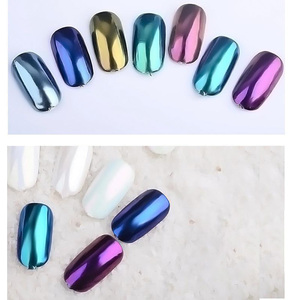 Neon Aurora Unicorn Chrome Nail Powder White Mirror Effect Fairy Moon Nail Pigment - Product Image 3