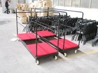 Métal Dolly pour Table À Manger Pliante Fer Chariot de Mariage Table De Banquet