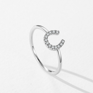<span class=keywords><strong>Bague</strong></span> <span class=keywords><strong>fer</strong></span> <span class=keywords><strong>à</strong></span> <span class=keywords><strong>cheval</strong></span> en argent sterling 925 avec zircon, design géométrique pour <span class=keywords><strong>femme</strong></span>, <span class=keywords><strong>bague</strong></span> <span class=keywords><strong>fer</strong></span> <span class=keywords><strong>à</strong></span> <span class=keywords><strong>cheval</strong></span> fermée - Product Image 1