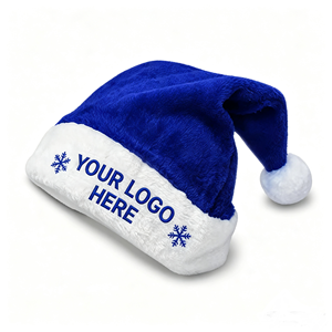 Custom logo Christmas Santa <strong>Hat</strong> Unisex Comfortable Creatively Multi Color Adult Christmas <strong>Hat</strong> for Xmas <strong>Holiday</strong> Party - Product Image 1