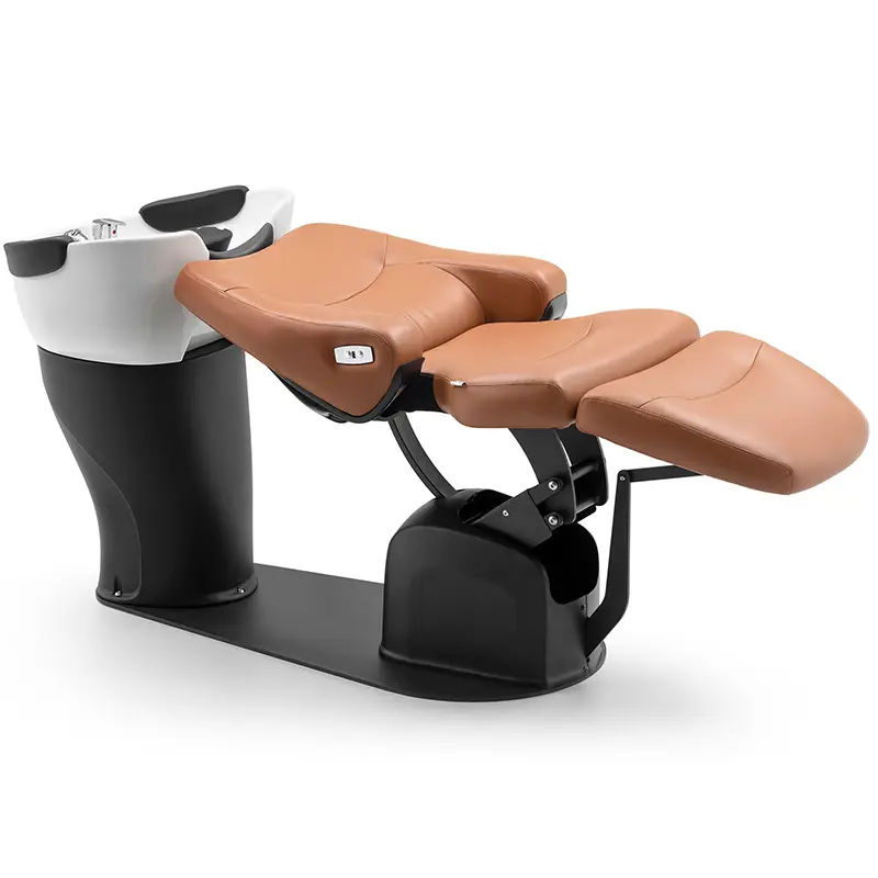 Luxury Orange Leather Rotation Massage Washing