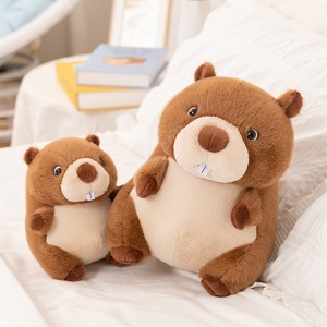 Peluche Marmotto Personalizzabile OEM/ODM - Colori e Motivi Personalizzabili, Bambola di Peluche Marmotto Seduto Personalizzata per Regali - Product Image 4