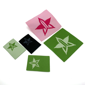 Etiqueta de marca con logotipo personalizado de alta densidad y bajo costo, etiqueta tejida de corte recto, Etiqueta interior para ropa para chaqueta - Product Image 4