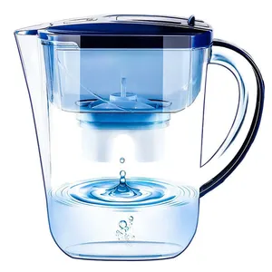 Ménage 3.5L sans floride purificateur d'eau filtrée alcaline pichet et bouteilles avec filtre