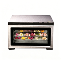 Déshydrateur alimentaire 400W en acier inoxydable, compatible lave-vaisselle, petit format et facile à ranger