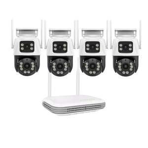 8 Kanallı Akıllı Kablosuz Ev Güvenlik Kamera Sistemi, Gece Görüşlü PTZ IP67 H.265 Hareket Algılama Bulut/SD Depolama NVR Kiti - Product Image 3