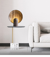 Lampe de table en résine moderne et postmoderne, LED 3500K blanc chaud, lampe de chevet pour chambre à coucher