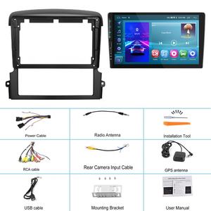 Podofo 9 ''2 + 32G Android 11 Car Radio Car Stereo Frame para <span class=keywords><strong>Kia</strong></span> <span class=keywords><strong>Sorento</strong></span> 2004-2008 CarPlay Android Auto <span class=keywords><strong>GPS</strong></span> WiFi BT FM/RDS - Product Image 6