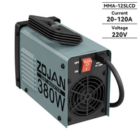 ZOJAN avec écran LCD Anti-adhésif Arc Force pour usage domestique et projets de bricolage Machine à souder MMA-125LCD portable