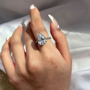 Dylam, sans MOQ, bagues pour femmes en argent sterling 925, minimalistes, de haute qualité, brillantes, classiques, avec pierres en CZ 5A, pour fiançailles et mariage - Product Image 2
