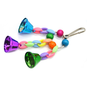 Cute Colorful Parrot Toys Pet Bird Bells Parrot Chew Toys Bird <strong>Cage</strong> Toys for Parrots Birds Home Decor - Product Image 4