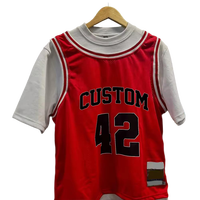 Débardeurs personnalisés en coton 100% solide avec numéro imprimé, style streetwear surdimensionné en maille, pour baseball, basketball, football