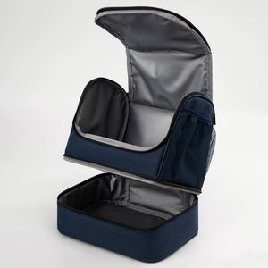 Insulated Kids Dual Compartment Lunch Bags <b>Tote</b> Picnic Camp Food Cooler Thermal Bag with Handle - Product Image 3