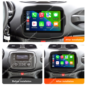 MEKEDE Voiture GPS Navigation Vidéo Multimédia Stéréo Auto Support Car-play DVR BT pour Jeep Renegade 16-18 Lecteur DVD de voiture - Product Image 2