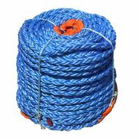 Corde tissée PE tressée à 8/12 brins 4mm-60mm Corde torsadée d'amarrage Nylon et Polyester Emballage enroulé mixte