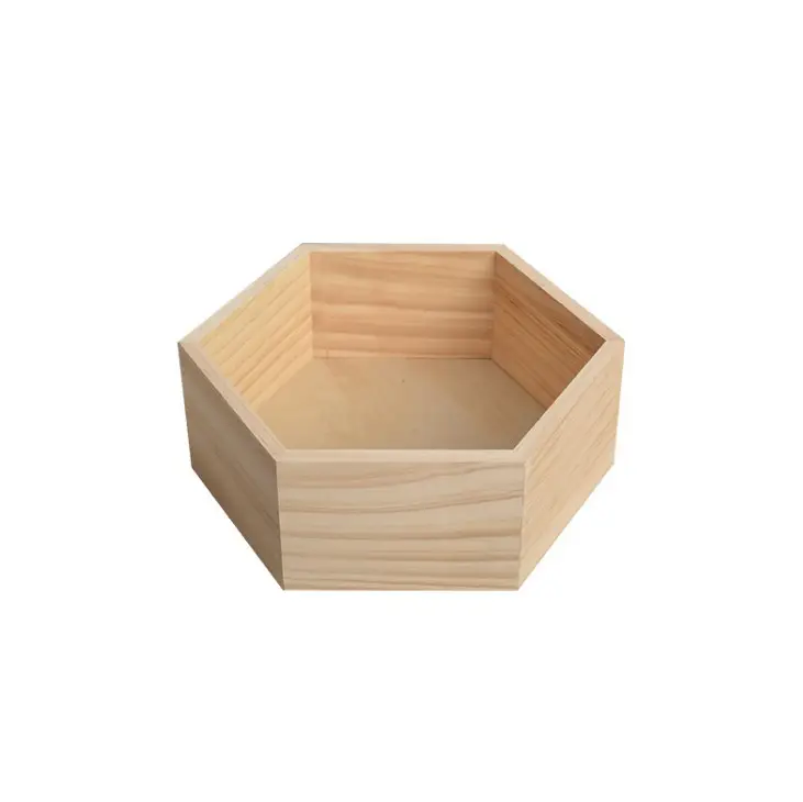 Factory Customized Simple High Quality Food Fruit Candy Wooden Storage Box