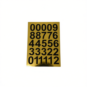 MNJ Digital Stickers 00009 88776 44556 33322 011112 Gold 12Pcs - Product Image 1