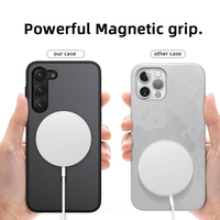 Coque de téléphone portable magnétique à Charge sans fil 2022 pour Samsung Galaxy S22 S23 Plus TPU PC
