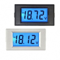 D69-230 Voltmeter dudukan Panel tegangan Digital LCD 0-19.99v DC Meter