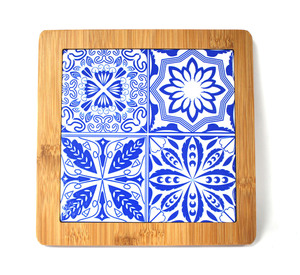 <span class=keywords><strong>Sottopentola</strong></span> personalizzato per piastrelle di <span class=keywords><strong>ceramica</strong></span> di forma quadrata con bambù - Product Image 4