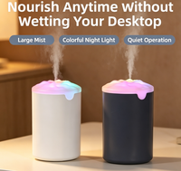 Humidificateur d'arômes USB en forme de montagne, lumière nocturne colorée, grande brume, diffuseur portable ultra silencieux pour la maison, l'hôtel, la chambre d'enfants