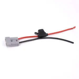 50A 12V 24V Electric Bike Battery Connector Battery Busbar Connector Anderson Connector Wire Harness With Fuse