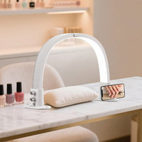 Mode de couleur réglable et forme de luminosité lampe à ongles de bureau LED avec pince pour téléphone pour salon manucure tatouage nouvellement mis à niveau