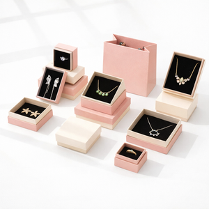 Jewelry Set <b>Box</b> Custom Minimalist Design Lid and Base Rigid Jewelry <b>Gift</b> <b>Box</b> with Velvet Insert <b>for</b> Jewelry Packaging Wholesale - Product Image 1