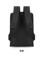 Tas Bisnis Unisex Tiga-in-Satu Ransel Laptop Tas Dada USB Oxford Resleting Kapasitas Besar Cetak Logo