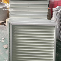 Grille de ventilation légère en fibre de verre à longue durée de vie, grille FRP pour équipement de ventilation d'usine aquacole