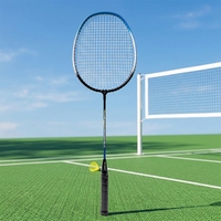 Raquette de badminton légère de haute qualité pour l'entraînement, avec manche en aluminium, joint en graphite, cordes durables, pour débutants, conforme aux normes CE