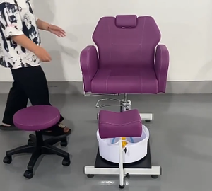 Nuevo modelo de sillón de masaje para pies, especialmente diseñado para clínicas de fisioterapia, simple y moderno con baño de pies ajustable. - Product Image 4