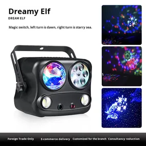 Verträumter kleiner <span class=keywords><strong>Elf</strong></span> RGBW LED Bühnen licht KTV Bar Indoor Party Beleuchtung Sound gesteuerter Magic Ball Laser Flash DMX512 Steuer modus - Product Image 3