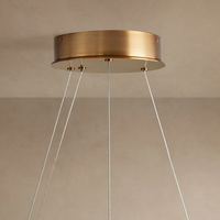 Lustre Halima Halo en albâtre pour salon, lustre en albâtre pour escalier, lustre pour décoration intérieure