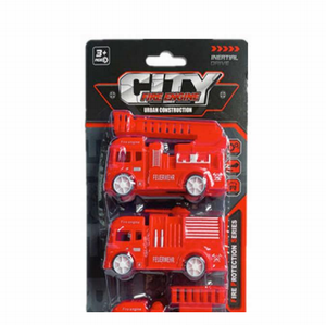 Modellino di Camion dei Pompieri Giocattolo in Plastica a Batteria per Bambini 3+ Anni Unisex Serie Costruzioni Urbane - Product Image 1
