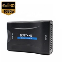 1080P SCART zu HDMI Audio-Video-Upscaler-Konverter AV-Signaladapter für HD-TV DVD für Sky Box STB Fernseher