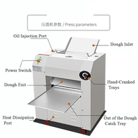 Machine à Abaisser la Pâte à Pizza Automatique Électrique de Table Commerciale 220V Machine à Rouler la Pâte Automatique