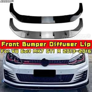 สปอยเลอร์กันชนหน้า ดิฟฟิวเซอร์กันชนหน้า ชุดแต่งกันชนหน้า สำหรับ VW Golf MK7 GTI Rline 2013-2016 ชุดแต่งรถยนต์ - Product Image 2