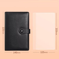 Dossier de rangement en cuir multicolore personnalisé en gros pour carte Collection de notes de facture Taille B5 Style magnétique étanche