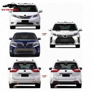 Ventes d'usine Mise à niveau du kit carrosserie de style LM Grille de capot Pare-chocs avant et arrière Kits de carrosserie pour Toyota Sienna 2011-2020 - Product Image 2