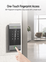 Lecteur de contrôle d'accès par empreinte digitale Rixiang MJ01-TT TTLock, système de contrôle d'accès intelligent Bluetooth, déverrouillage à distance par code QR