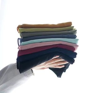 Atacado Barato Sólidos Planície Islâmica Xales Longo Macio Headband Lenço Chiffon Muçulmano Lenços Hijab Lenço - Product Image 5