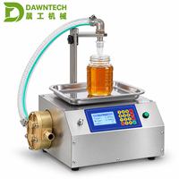 Petite machine de remplissage automatique pour pâtes visqueuses, miel, huile de cuisson, graisse de porc, sauce chocolat, sirop et huile pour engrenages